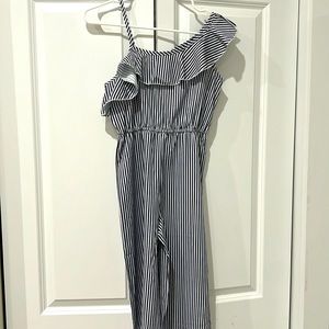 Girls striped romper jumpsuit